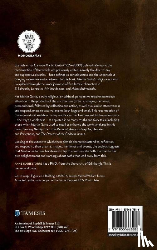 Storrs, Dr Anne-Marie - The Spiritual Consciousness of Carmen Martin Gaite