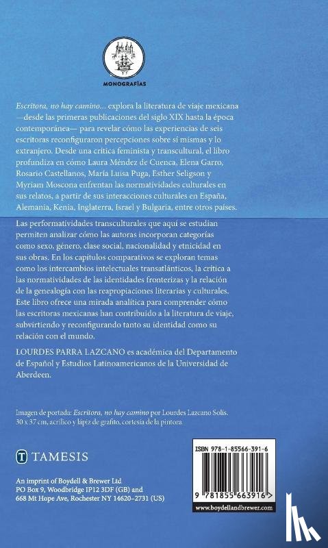 Lazcano, Dr Lourdes Parra - Escritora, no hay camino