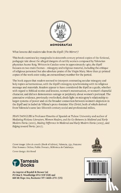 Dangler, Professor Jean - Reading Jaume Roig’s Espill