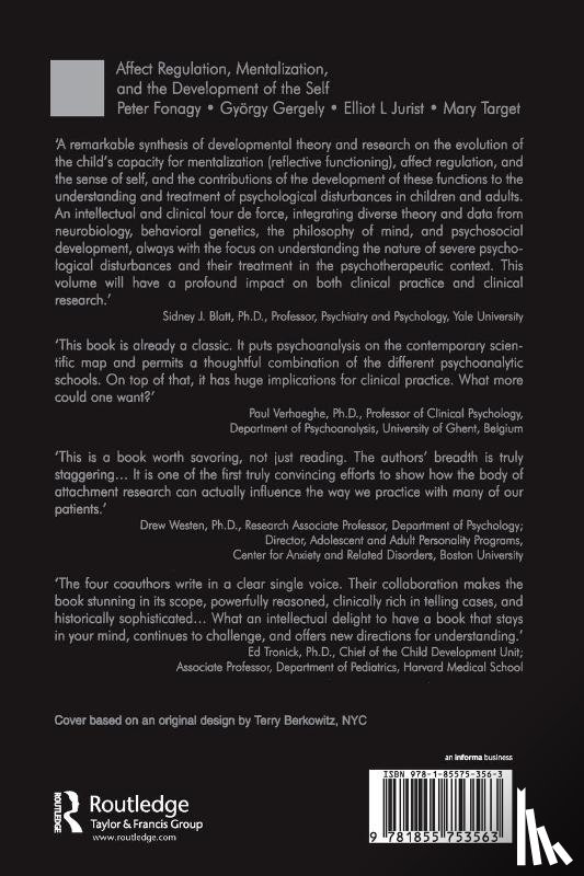  - Affect Regulation, Mentalization and the Development of the Self