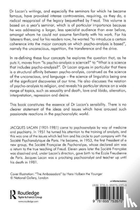Lacan, Jacques - The Four Fundamental Concepts of Psycho-Analysis