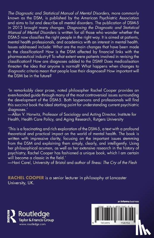 Cooper, Rachel - Diagnosing the Diagnostic and Statistical Manual of Mental Disorders