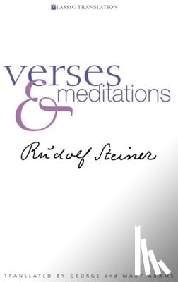 Steiner, Rudolf - Verses and Meditations