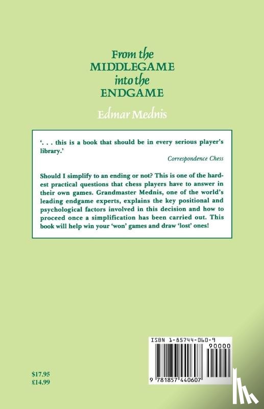 Mednis, Edmar - From Middlegame to Endgame