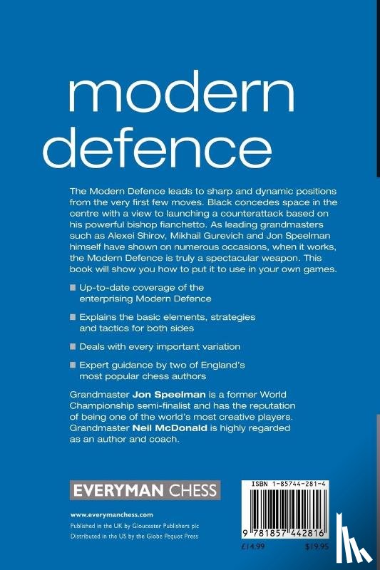 Speelman, Jon, McDonald, Neil - Modern Defence
