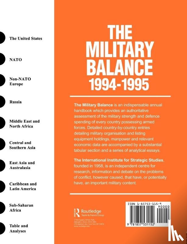  - The Military Balance 1994-1995