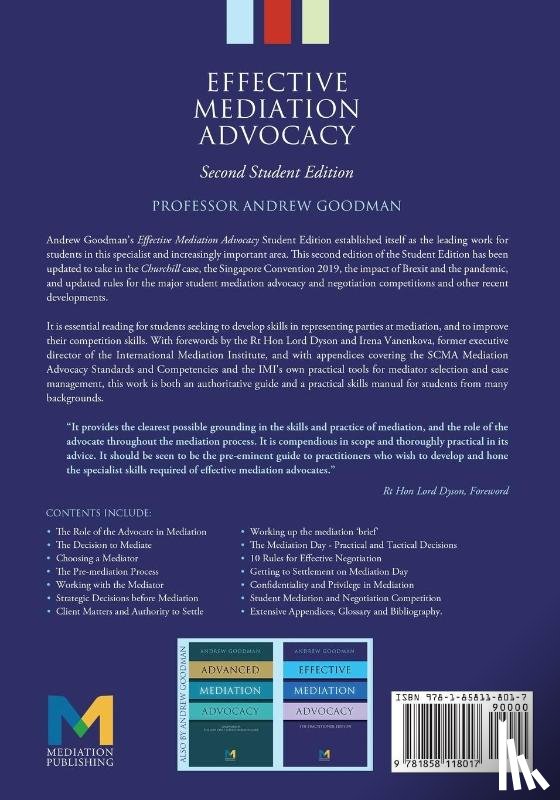 Goodman, Andrew - Effective Mediation Advocacy - Student Edition
