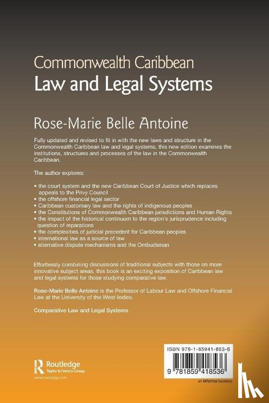 Belle Antoine, Rose-Marie (University of the West Indies - Commonwealth Caribbean Law and Legal Systems