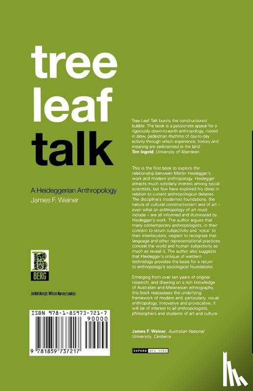 Weiner, James F. (James Weiner passed away as advised by EA Katherine Ong who has been contacted by Alan Rumsey literary executor no other details yet sf case 01661663) - Tree Leaf Talk