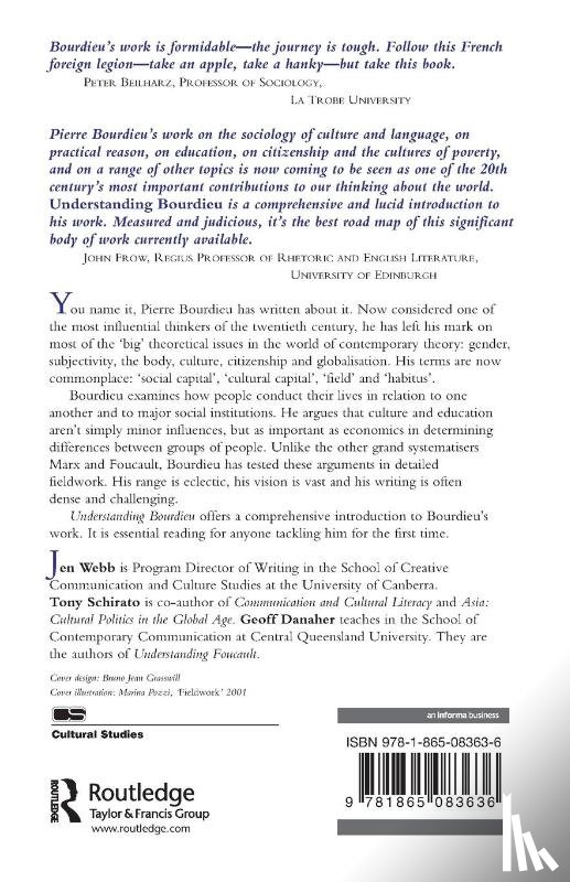 Webb, Jen, Schirato, Tony, Danaher, Geoff - Understanding Bourdieu