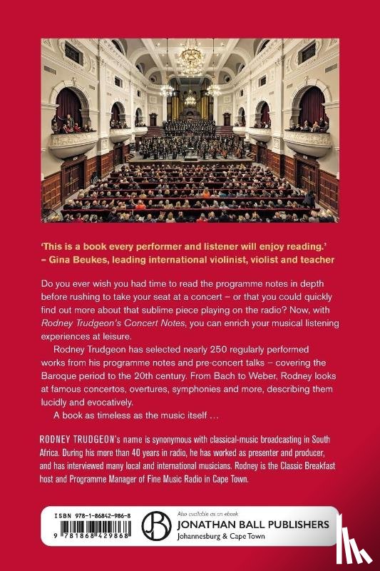 Trudgeon, Rodney - Rodney Trudgeon's Concert Notes