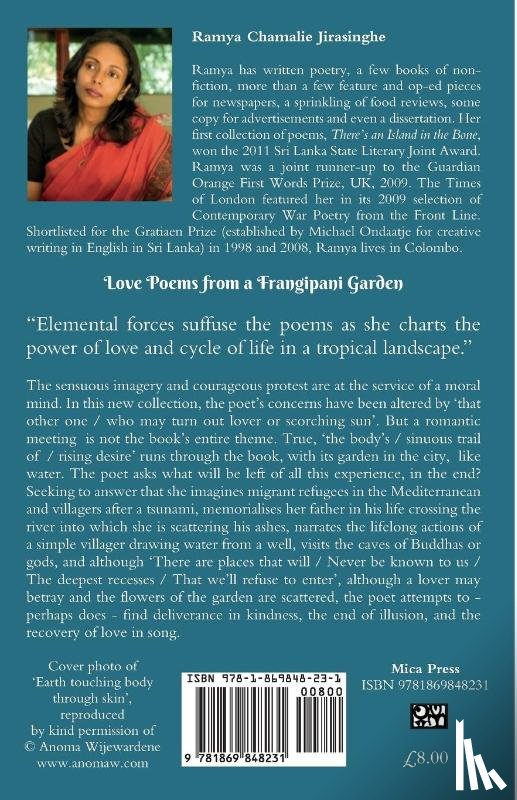 Jirasinghe, Ramya Chamalie - Love Poems from a Frangipani Garden