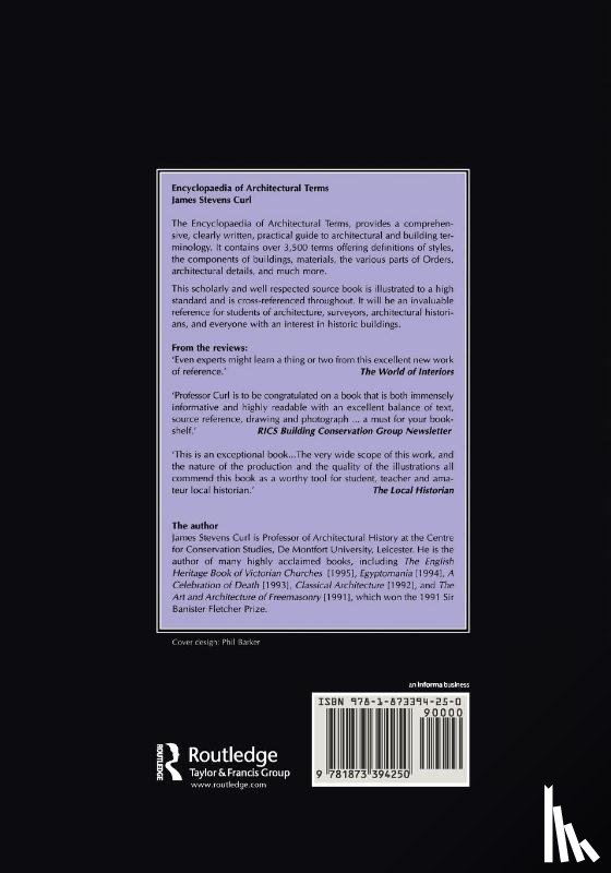 Curl, James, Sambrook, John - Encyclopaedia of Architectural Terms