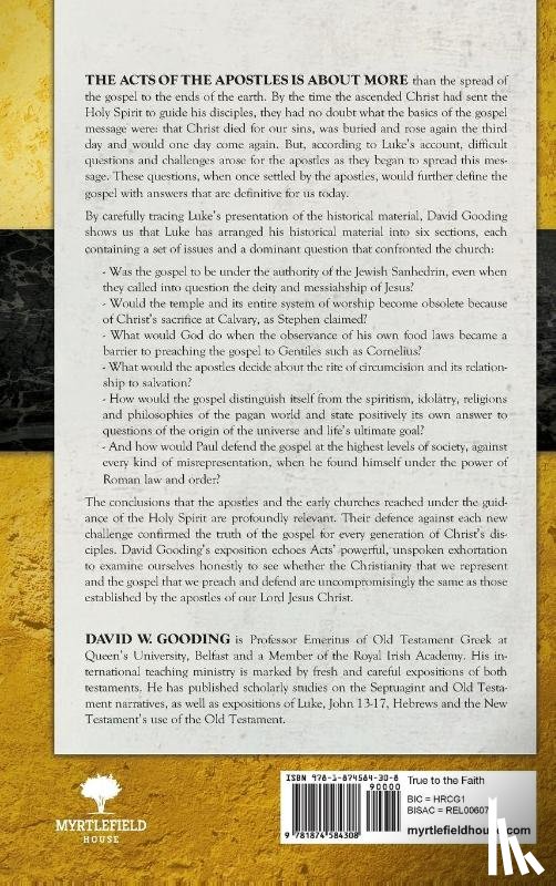 Gooding, Dr David - True to the Faith