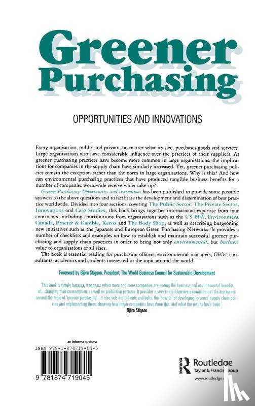  - Greener Purchasing