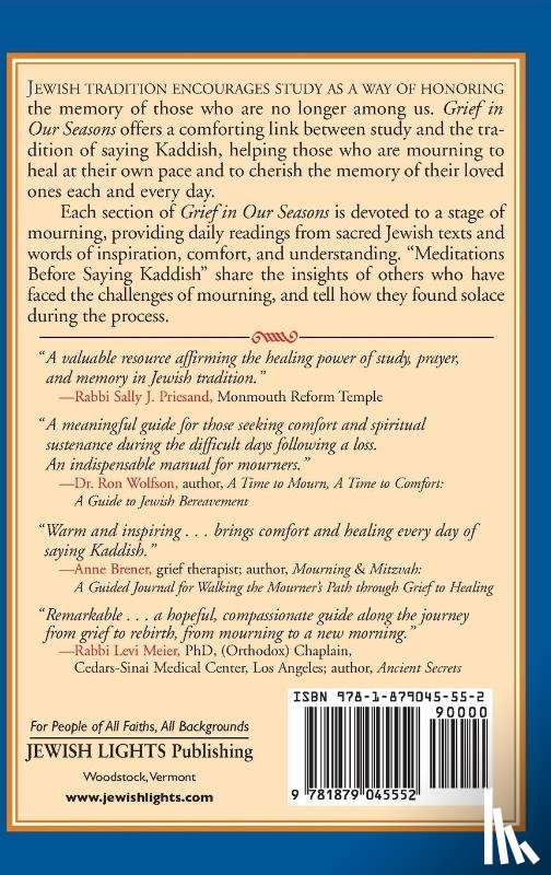 Olitzky, Kerry M. (Rabbi Kerry M. Olitzky) - Grief in Our Seasons