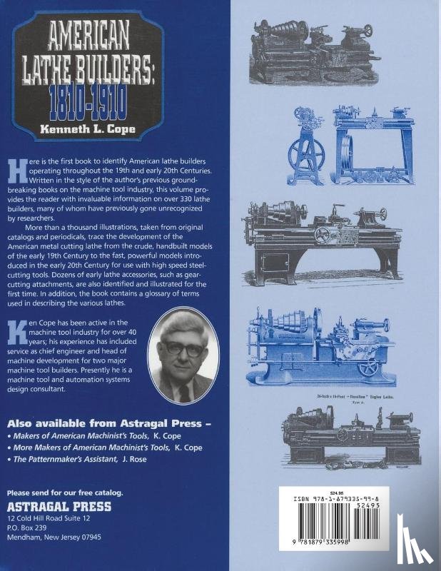 Cope, Kenneth L. - American Lathe Builders, 1810-1910