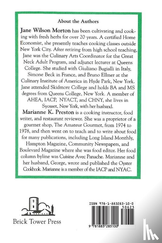 Morton, Jane Wilson, Preston, Marianne K - Fresh Herb Pocket Cookbook