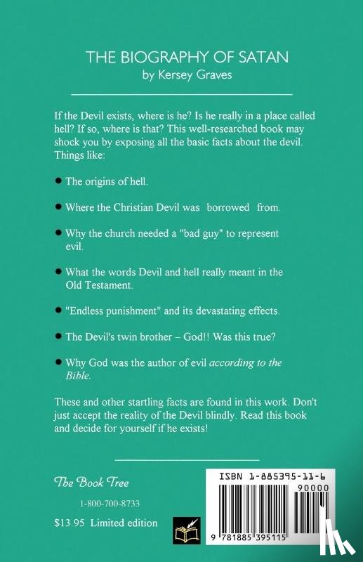 Graves, Kersey, Tice, Paul - The Biography of Satan