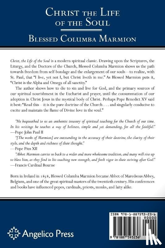 Marmion, Blessed Columba, Marmion, Abbot, Marmion, Dom Columba - Christ the Life of the Soul