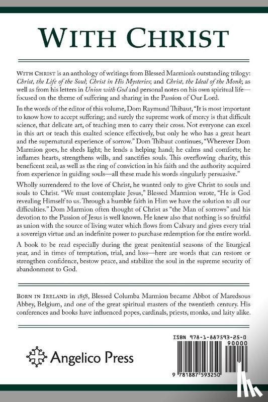 Marmion, Blessed Columba, Marmion, Abbot, Marmion, Dom Columba - With Christ