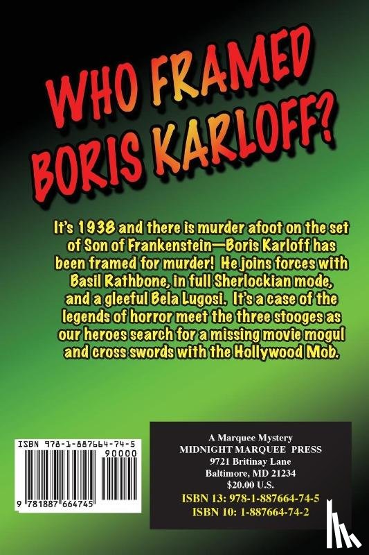 Kemper, Dwight - Who Framed Boris Karloff?