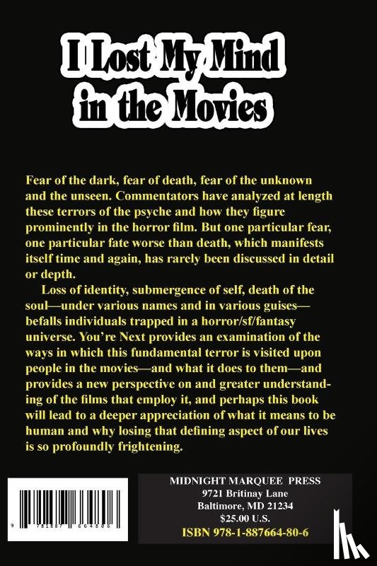  - I Lost My Mind in the Movies