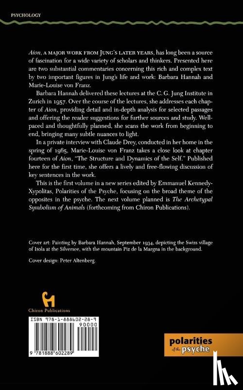 Hannah, Barbara, Franz, Marie-Louise Von - Lectures on Jung's Aion