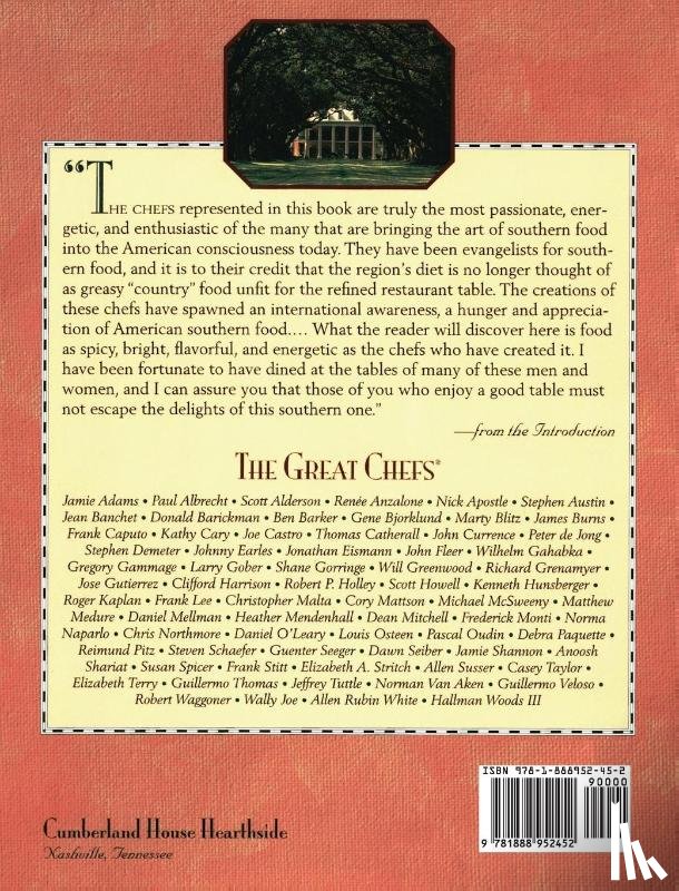Osteen, Marlene, Cumberland House Publishing - Great Chefs of the South
