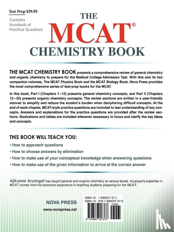 Aryangat, Ajikumar - The MCAT Chemistry Book