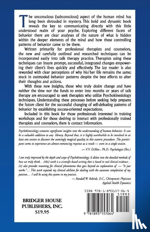 Holub, Alexander S., Budd-Michaels, Evelyn - Psychokinesiology