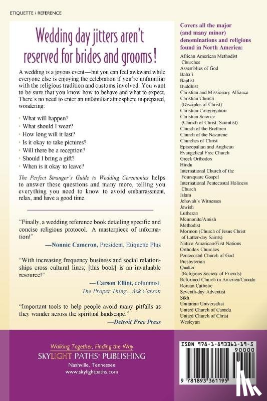 Matlins - Perfect Stranger's Guide to Weddings