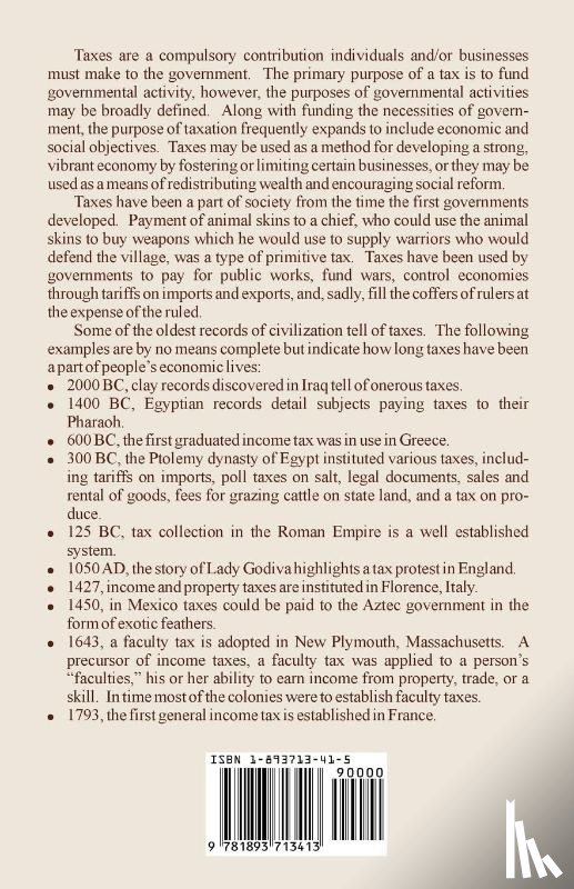 Starchild, Adam - History of the Income Tax