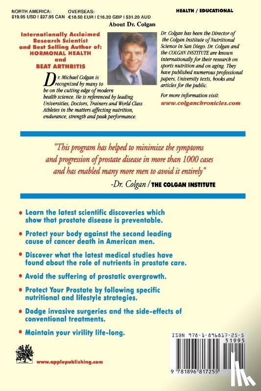 Colgan, Dr Michael - Protect Your Prostate