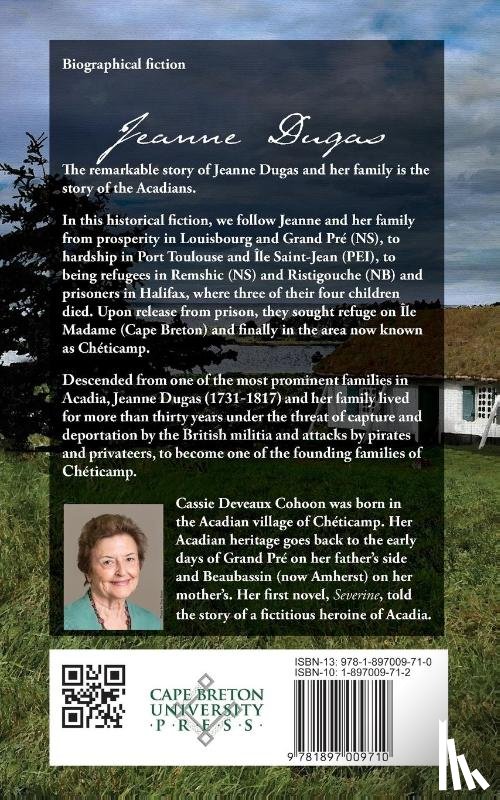 Cohoon, Cassie Deveaux - Jeanne Dugas of Acadia, a Novel
