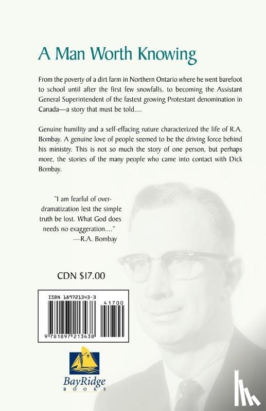 Bombay, Cal R - A Man Worth Knowing