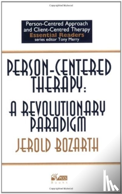 Bozarth, Jerold - Person-centred Therapy