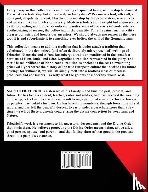 Friedrich, Martin - Myth and Sun Essays on Spiritual Conservatism