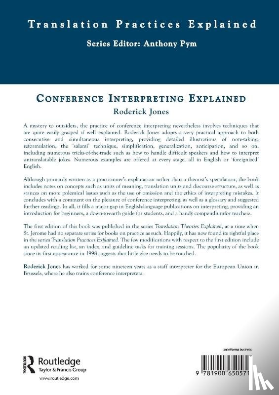 Jones, Roderick - Conference Interpreting Explained