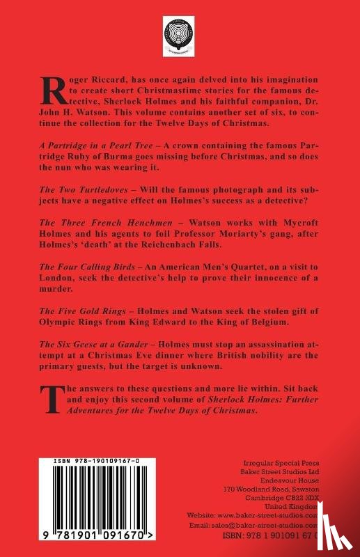 Riccard, Roger - Sherlock Holmes: Further Adventures for the Twelve Days of Christmas