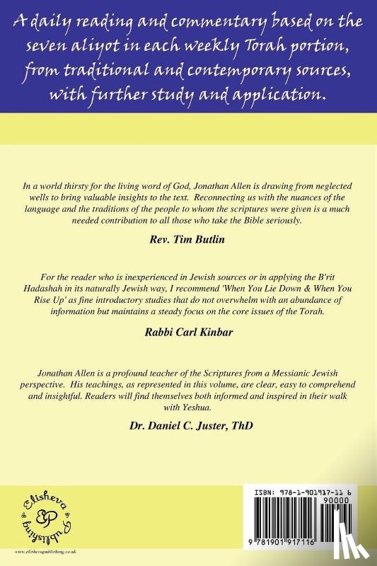 Allen, Jonathan - When You Lie Down and When You Rise Up - Leviticus