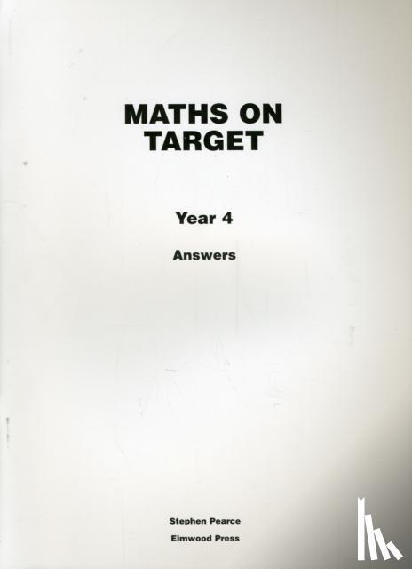 Pearce, Stephen - Maths on Target Year 4 Answers