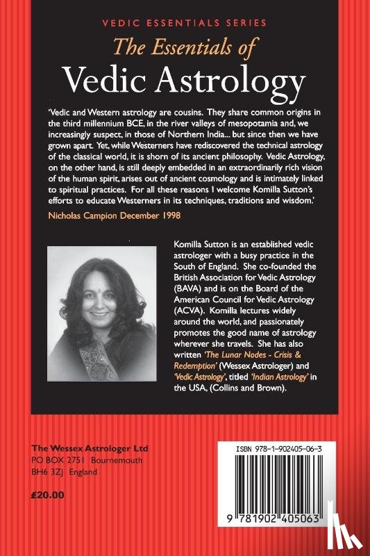 Sutton, Komilla - The Essentials of Vedic Astrology