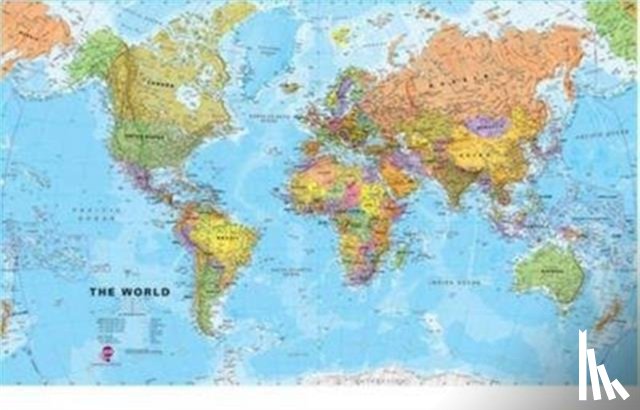  - World political flat laminated ENG 1/20M
