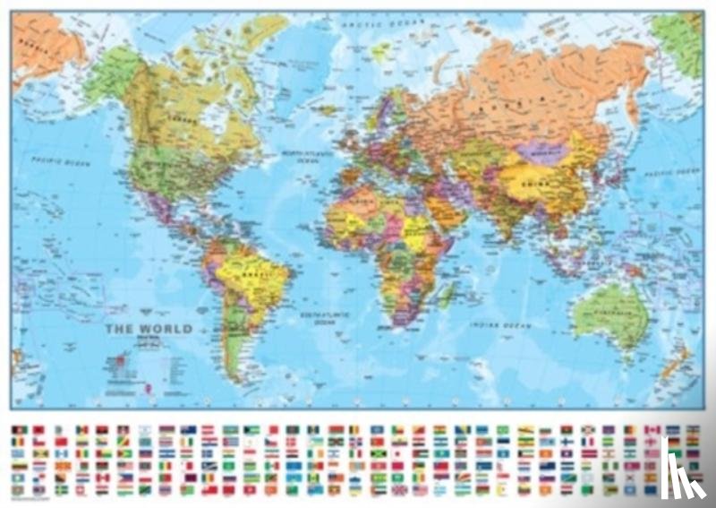  - World political laminated