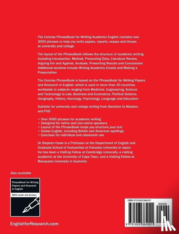Howe, Stephen - Concise PhraseBook for Writing Academic English