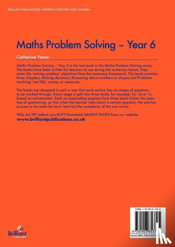 Yemm, Catherine - Maths Problem Solving, Year 6