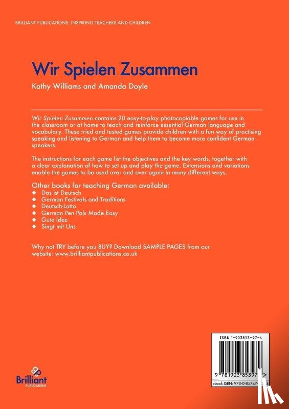 Williams, Kathy, Doyle, Amanda - Wir Spielen Zusammen