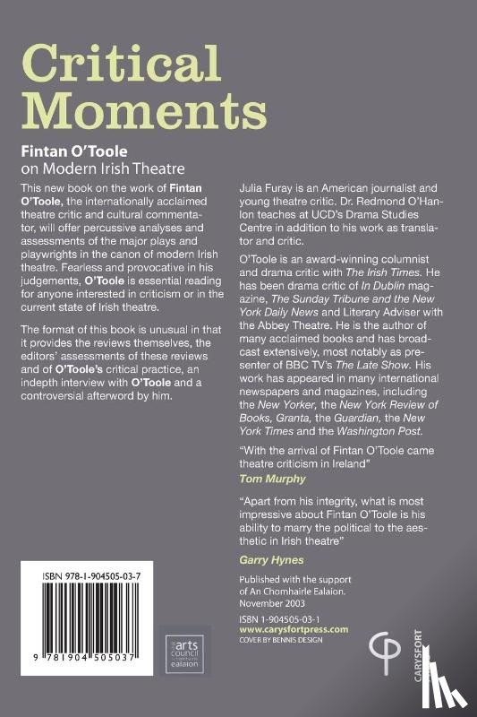 O'Toole, Fintan - Critical Moments