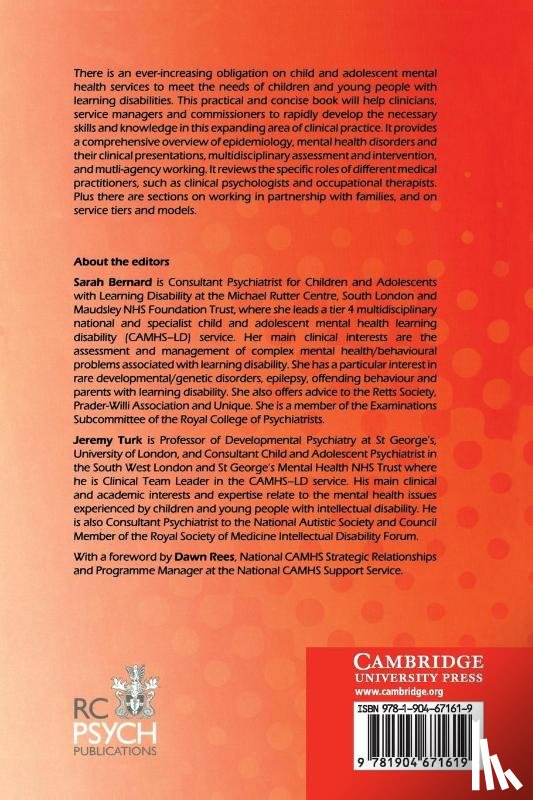  - Developing Mental Health Services for Children and Adolescents with Learning Disabilities